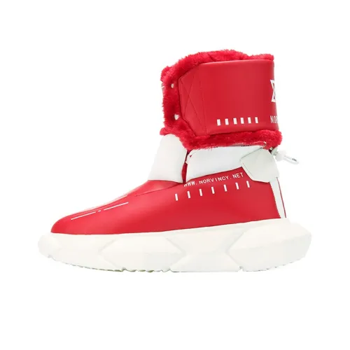 NORVINCY Snow Boots Unisex Red