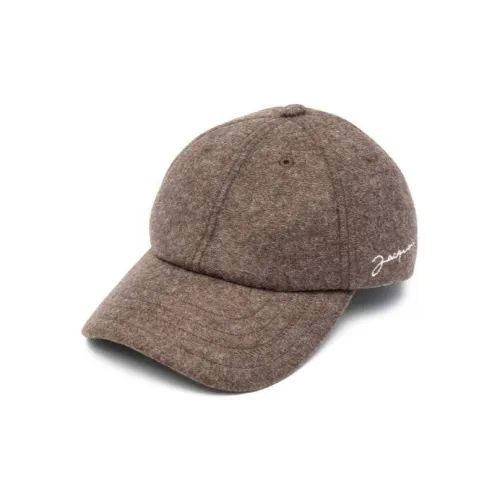 Jacquemus Polyester Baseball Caps Unisex Brown