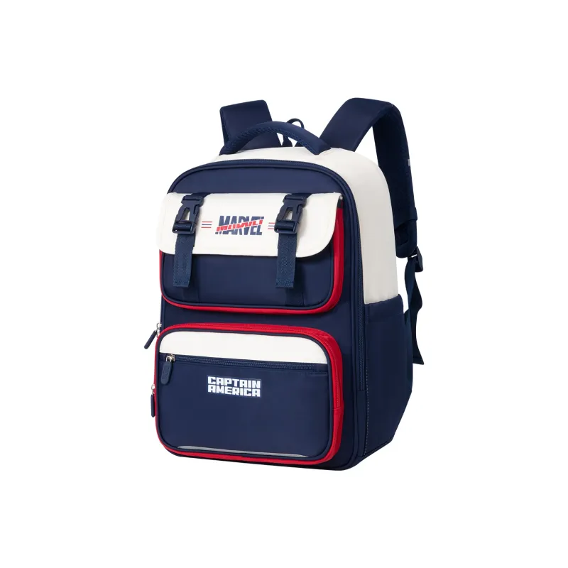 Disney × Marvel, Collaboration Polyester With EVA Backpack Large Size Men's Captain America/Spider Man-1