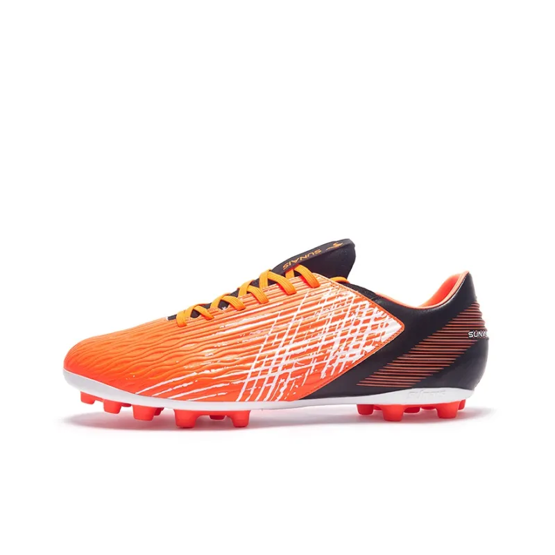 SUNAIS Soccer Shoes Men Low Top Orange Red, Sapphire Blue-0