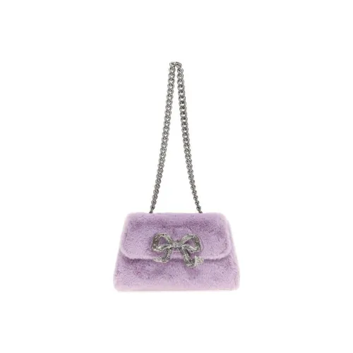 Self portrait Fluffy Bow Mini Crossbody Bag