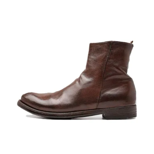 Officine Creative Hive Ankle Boots Men Brown