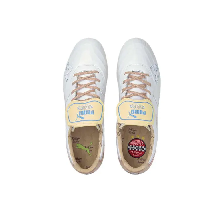 Puma King FG KidSuper Studios Yellow Misty Rose-2