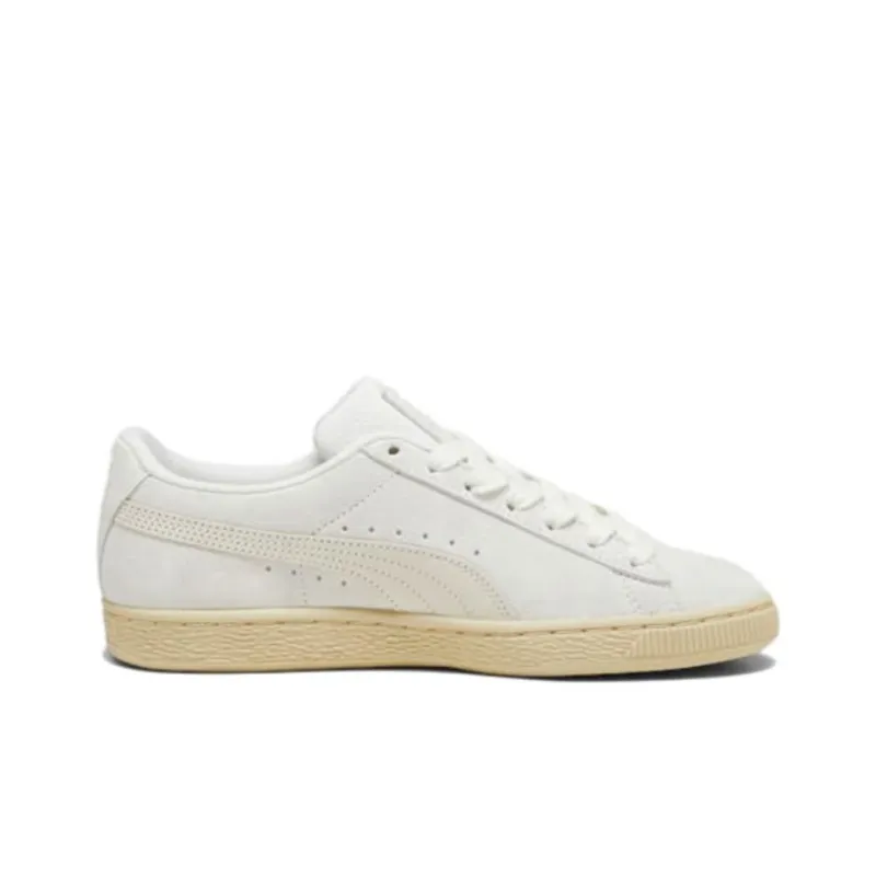 PUMA Suede Slip Resistant Cushioning Low Top Skateboard Shoes Women's Beige-1