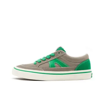 Vision Street Wear Stick Low-Top Skateboard Shoes Unisex Gray Green Color Blocking