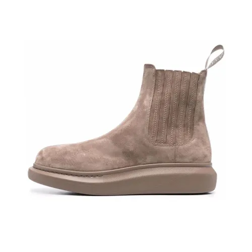 Alexander McQueen Hybrid Chelsea Boots Men Khaki