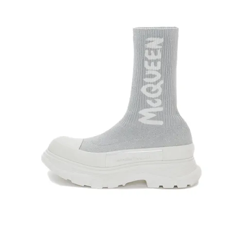 Female Alexander McQueen Tread Slick Short boots