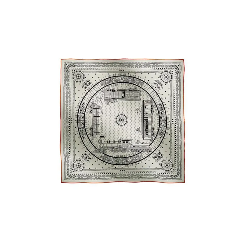 HERMES Silk Scarves Women's White-0