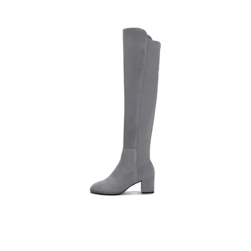 Stuart Weitzman Knee-high Boots Women's Low-Top Gray