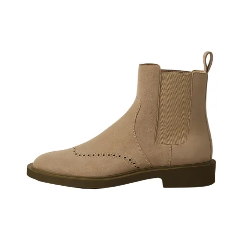 HERMES Chelsea Boots Women's Brown