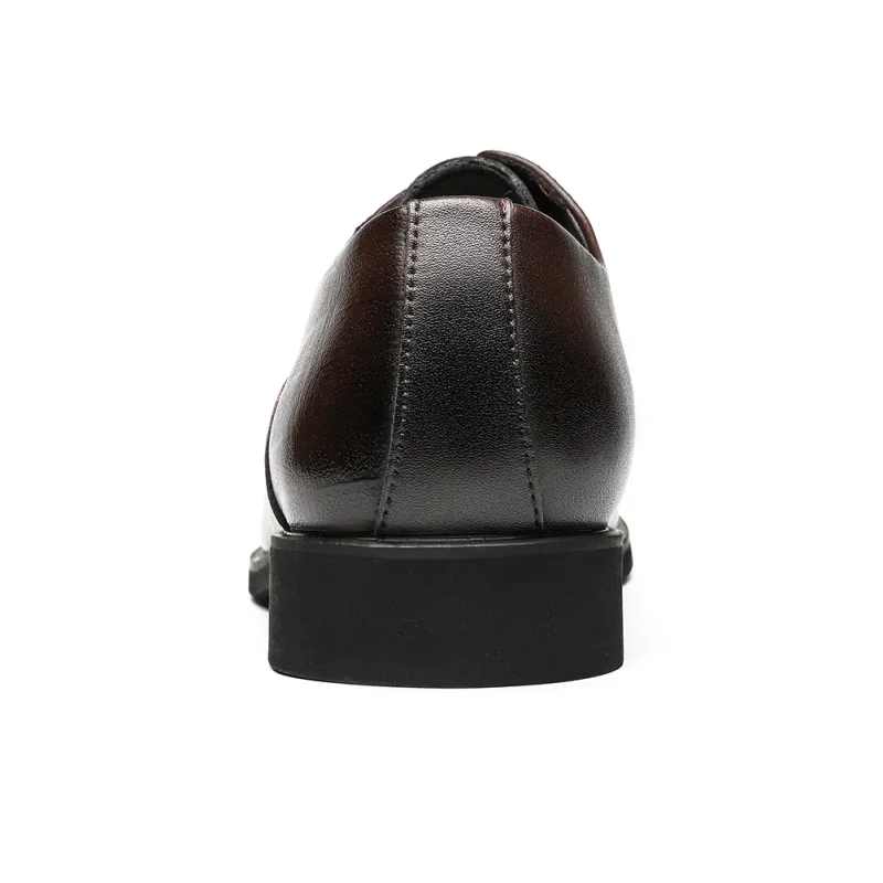 CHINT Dress Shoes Men Low Top Black/Brown-8