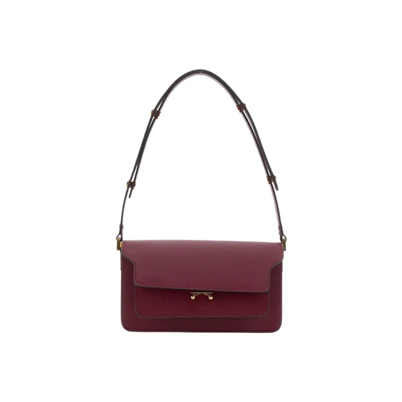 MARNI New Trunk Foldover Top Shoulder Bag-0