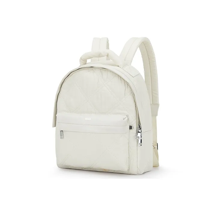 Sisea Fabric Backpack Regular Women's Ecru Light Green Gray Black-0