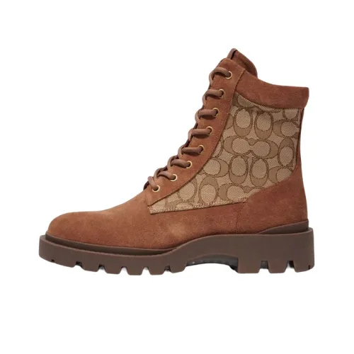 COACH Ankle Boots Men Brown