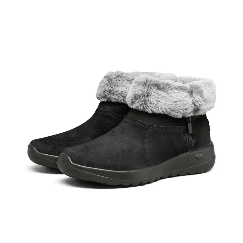 Skechers On The Go Joy Snow Boots Fur 'Black White' Women's-2