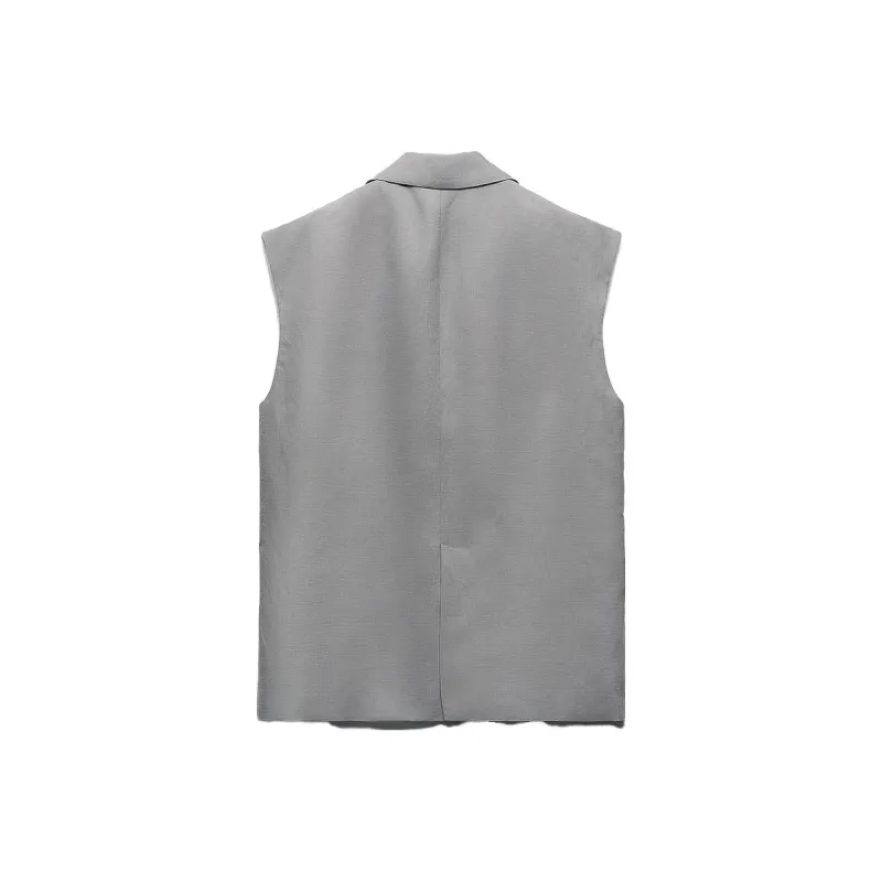 ZARA Tank Tops Women's Gray-1