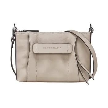 LONGCHAMP 3D Calfskin Tote Bag, Shopping Bag, Shoulder Bag, Crossbody Bag Women's Gray