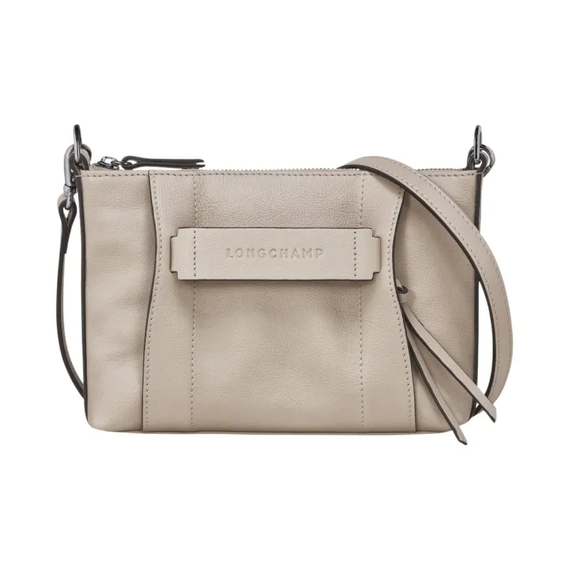 LONGCHAMP 3D Calfskin Tote Bag, Shopping Bag, Shoulder Bag, Crossbody Bag Women's Gray-0