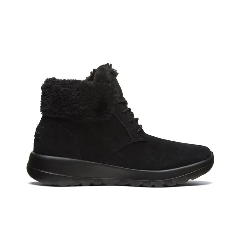 Skechers ON THE GO Joy Thermal Short Snow Boots Women's All Black-1