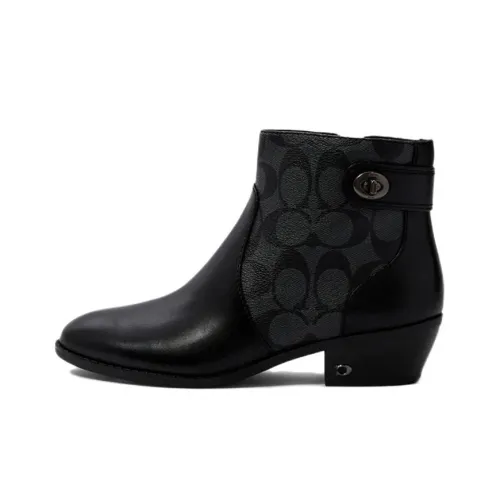 COACH Ankle Boots Women's Black