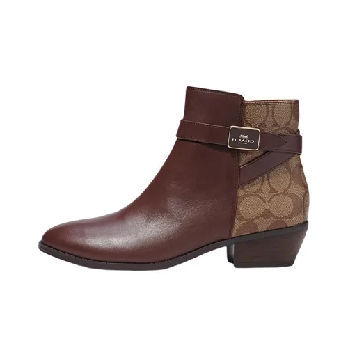 COACH Ankle Boots Women's Brown