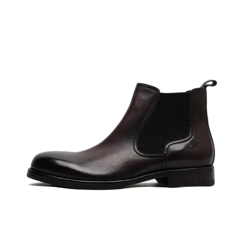 Viplander Chelsea Boots Men Burgundy