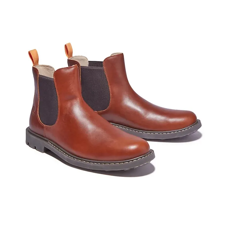 Timberland Belanger Chelsea Boots Men Red Brown-3