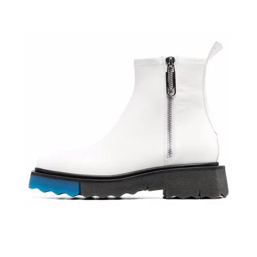 OFF-WHITE Contrast Panel Ankle Boots