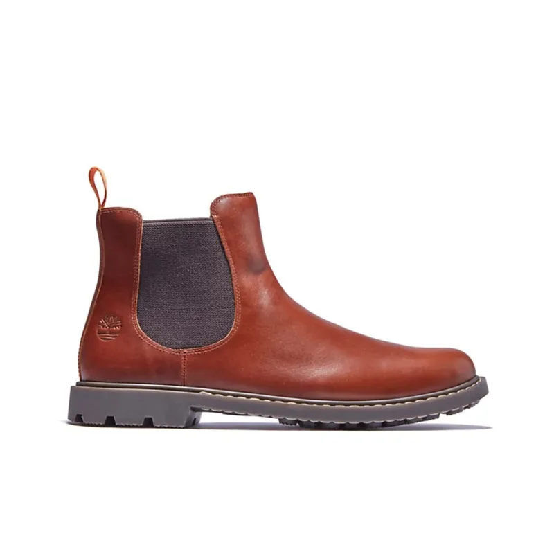 Timberland Belanger Chelsea Boots Men Red Brown-1
