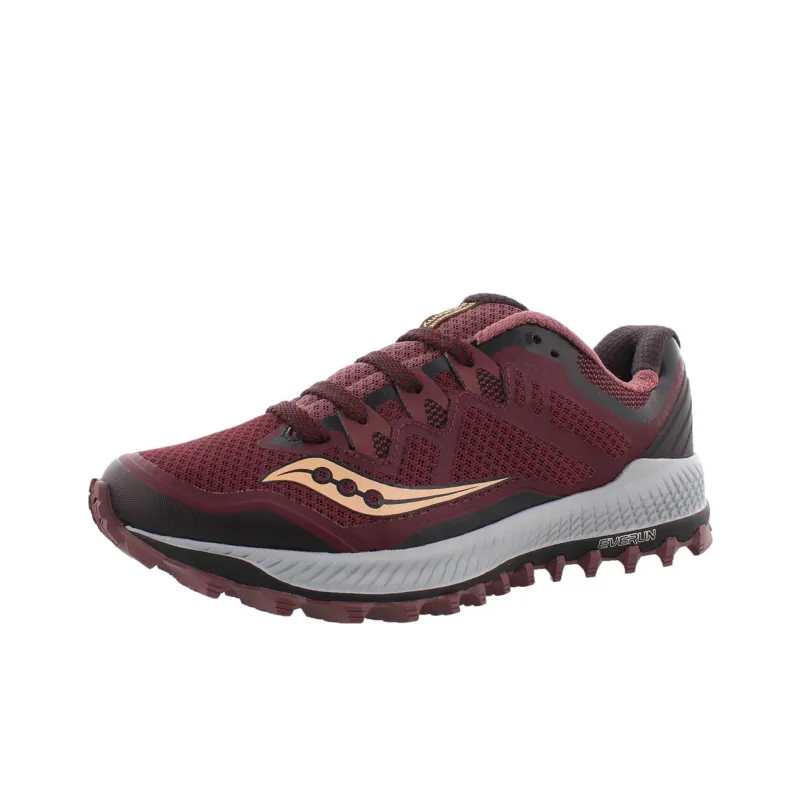 Saucony Cushioning Anti-Slip And Wear-Resistant Low-Top Running Shoes Women's Black Red-2