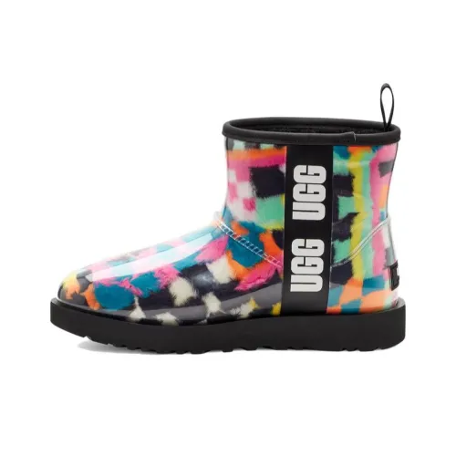 UGG Classic Clear Mini Boot Checks Black Multi Women's