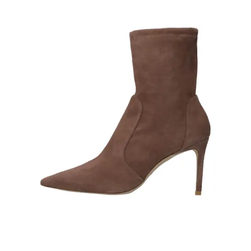 stuart weitzman Pointed 100mm Suede Boots