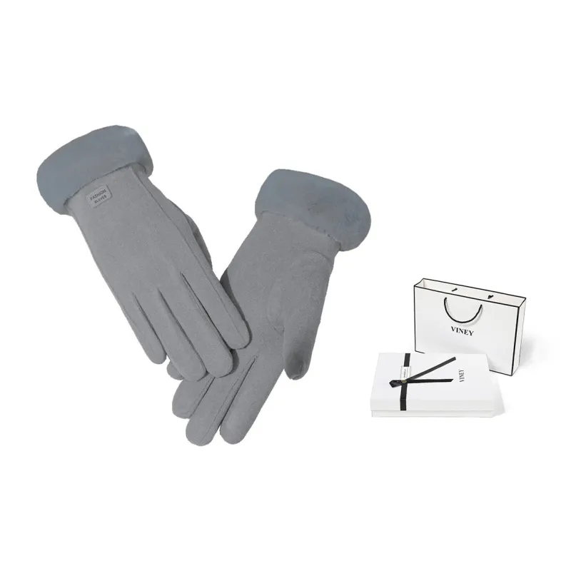 VINEY Polyester Knit Gloves Women's-2
