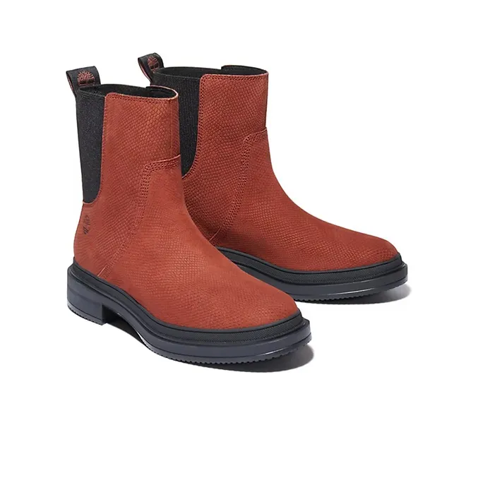Timberland Lisbon Lane Short Chelsea Boots Women's Brown-3