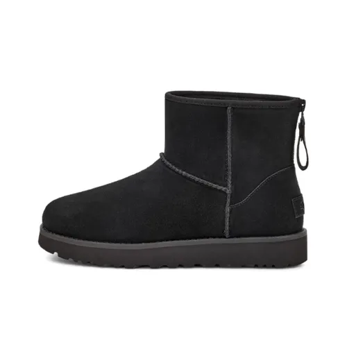 UGG Classic Mini Logo Zip Boot Black Women's