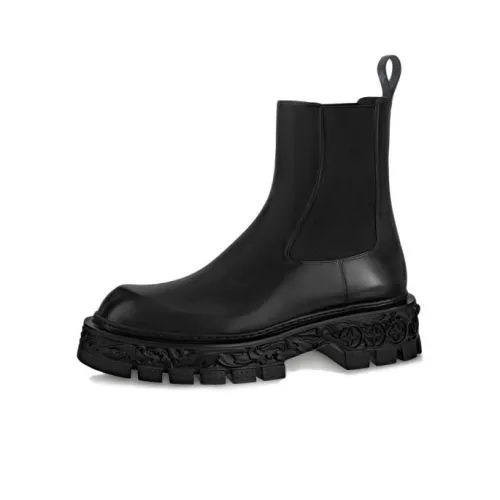 LOUIS VUITTON Baroque Chelsea Boots Men Black