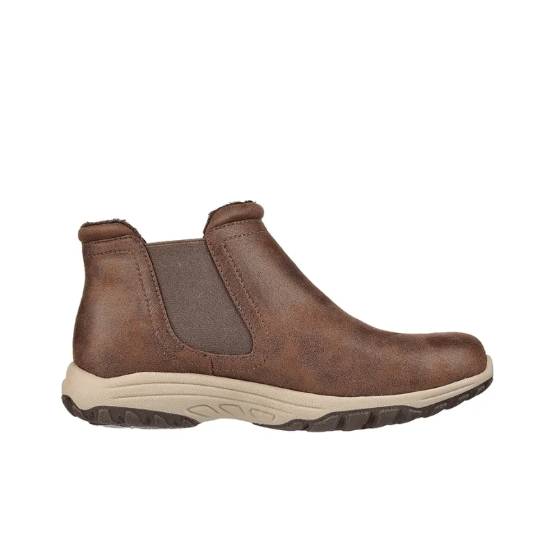 Skechers Reggae Fest 2.0 New Yorker Ankle Length Chelsea Boots Women's Dark Brown-1