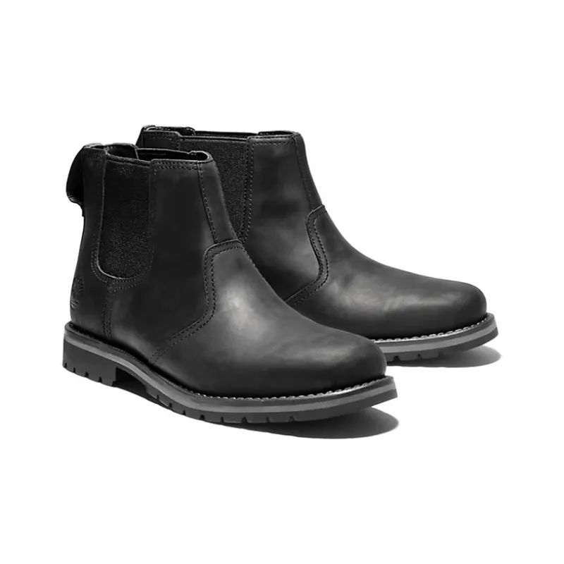 Timberland Larchmont Chelsea Boots Men Mid-Top Black-2