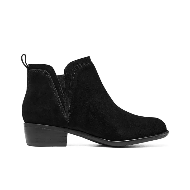 Skechers TEXAS Short Chelsea Boots Women's Black-1