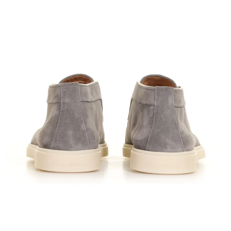 Santoni Round Toe Slip On Loafers Women's-4