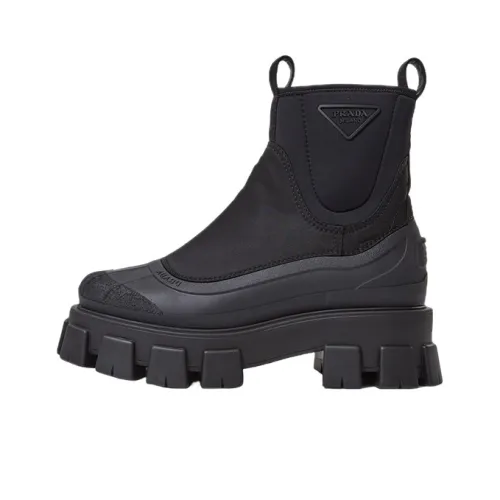 PRADA Monolith Ankle Boots Men