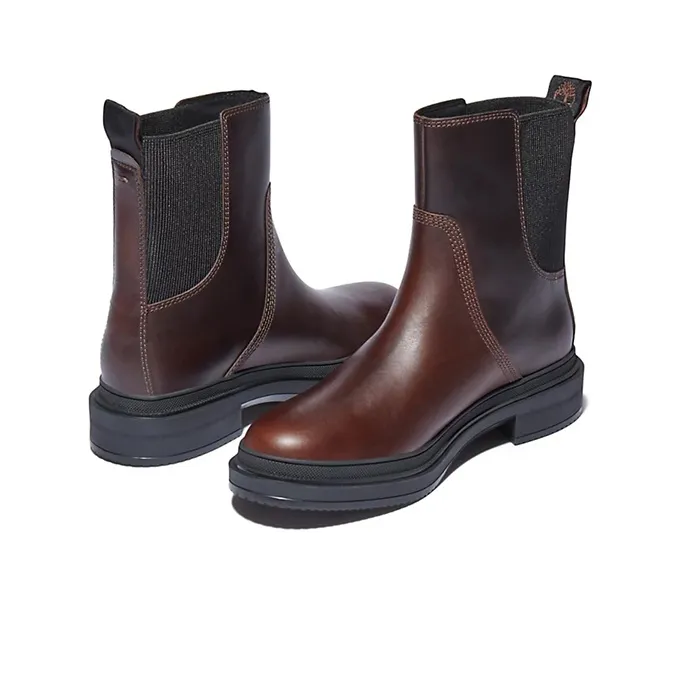 Timberland Lisbon Lane Short Chelsea Boots Women's Black Brown-4