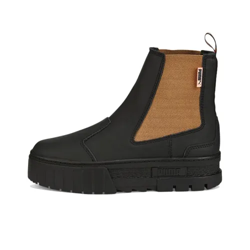 Puma Women's Mayze Pop Chelsea Boot 'Black Tiger's Eye'