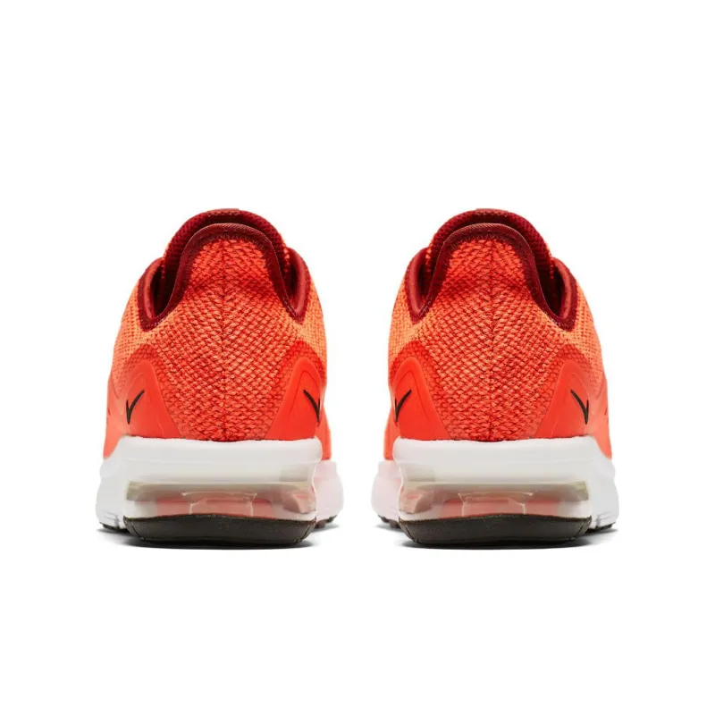 Nike Air Max Sequent Anti Slip Wear Resistant Low Top Casual Shoes GS Orange-4