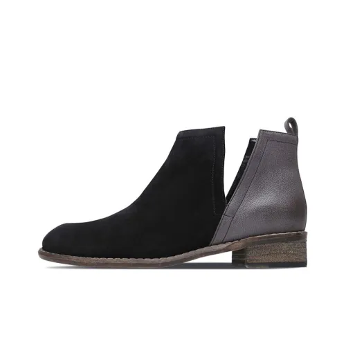 Skechers Wmns Modern Comfort Short Boots Black/Grey