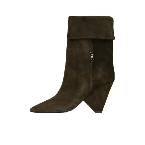 SAINT LAURENT Liz 85mm Suede Boots