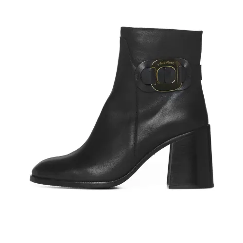 See By Chloé Logo-plaque 80mm Leather Boots