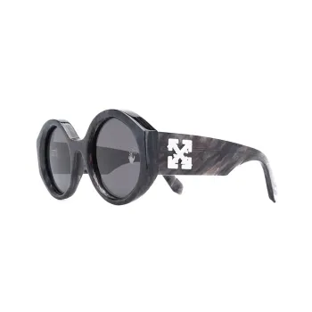 OFF WHITE Sara Round Frame Sunglasses