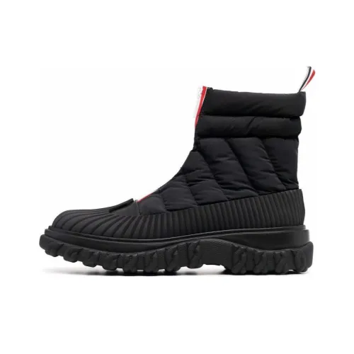 THOM BROWNE RWB-stripe Quilted Zip-up Boots