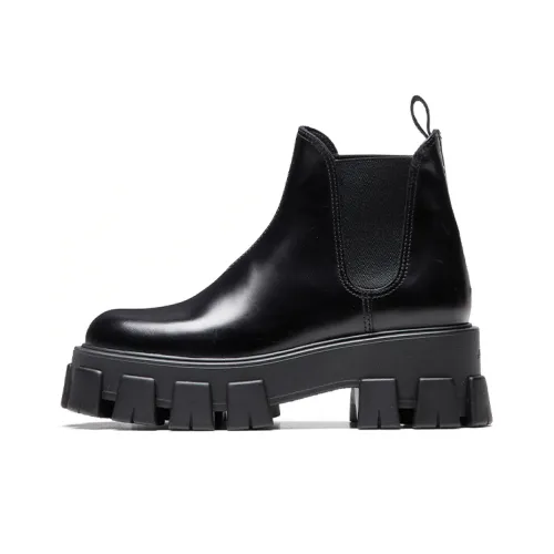 PRADA Women's Monolith Chelsea Boot 'Black'